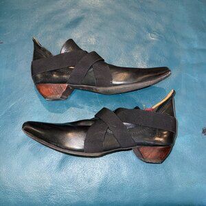 John Fluevog Truth Marina Black Leather - 8.5